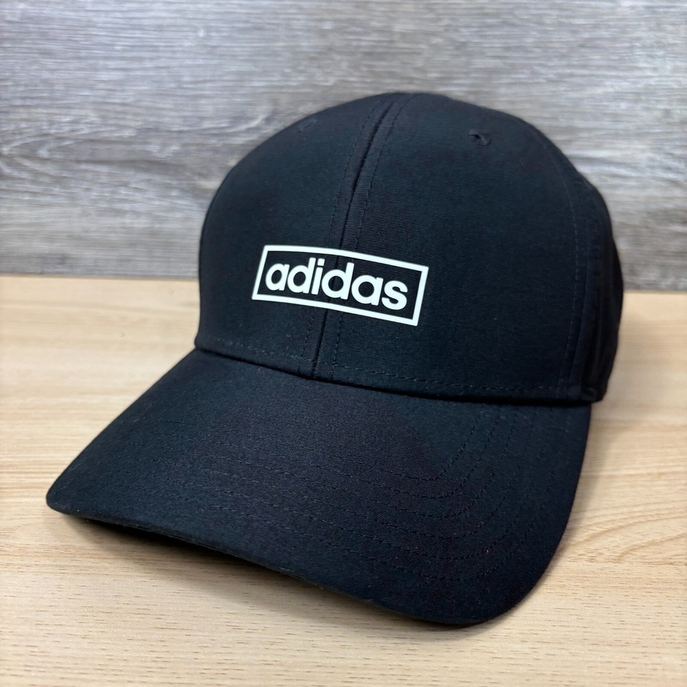Adidas Hat Cap Strap Back Black Performance Climalite Adjustable